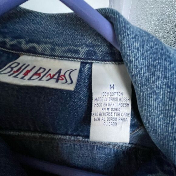 Bill Blass vintage size Medium 100% cotton denim jacket - Picture 3 of 7